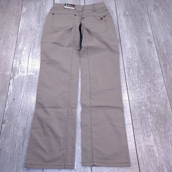 5.11 Tactical Pants Women’s 2 Stone Brown Cirrus Covert Ripstop Straight Leg - Picture 3 of 10